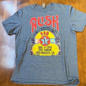 RUSH TEE SHIRT LARGE 40TH ANNIVERSARY TOUR
